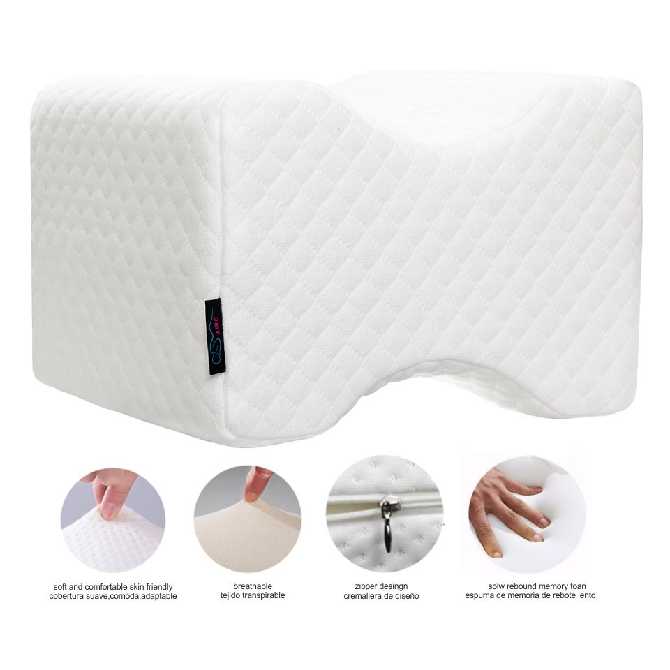 Almohada Ortopédica para Piernas y Rodillas Memory Foam + Funda Cobertora