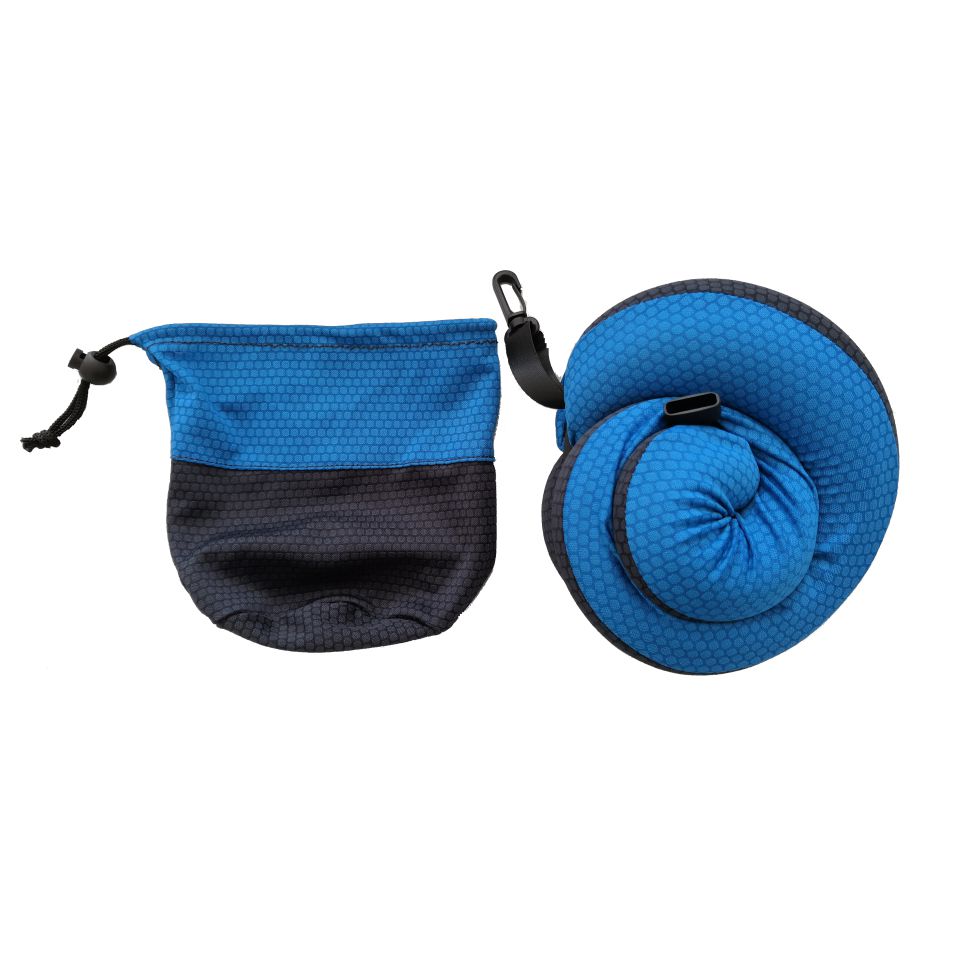 Collarín anatómico inflable, Almohada de viaje, Color azul marino